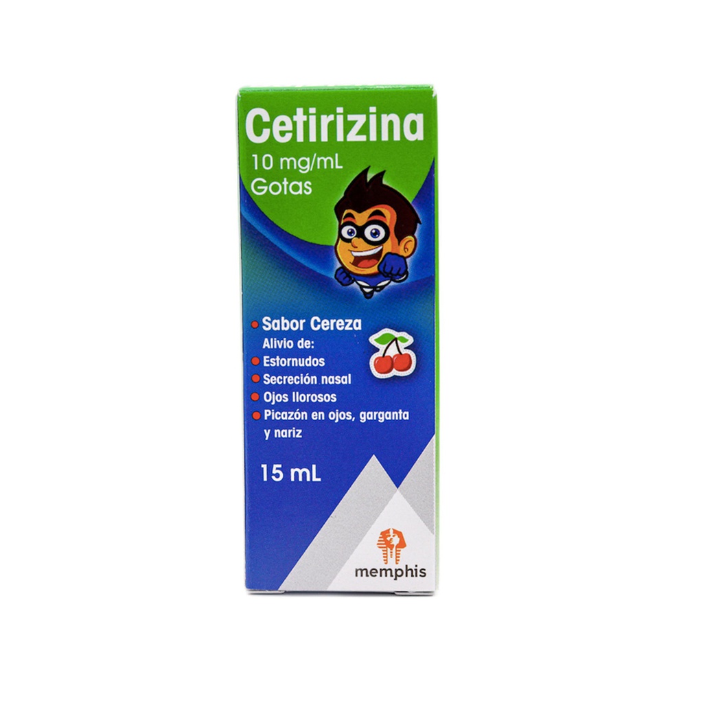 Cetirizina 10mg/ml Gotas  Oral Frasco x 15 Ml (Memphis)