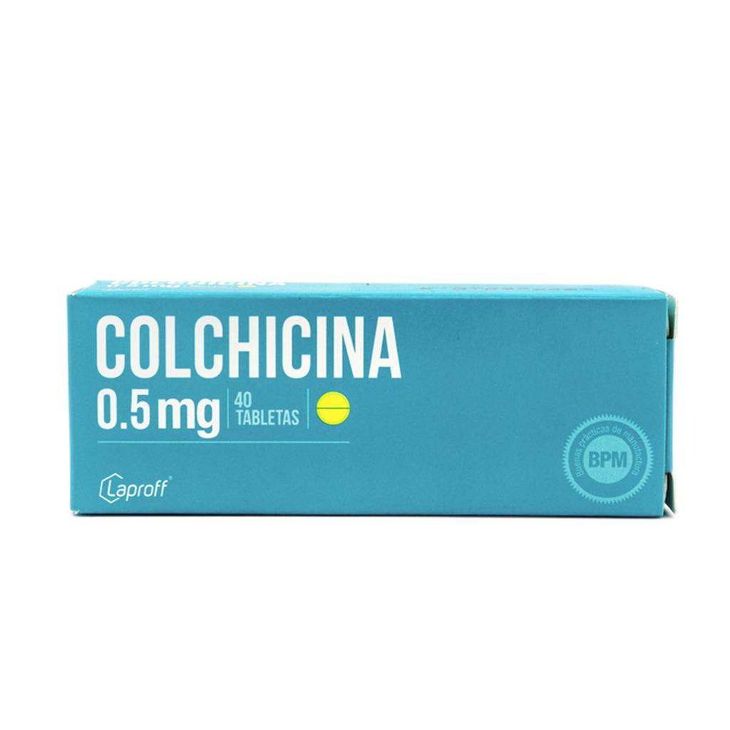 Colchicina 0.5mg Caja x 40 Tabletas (Laproff)