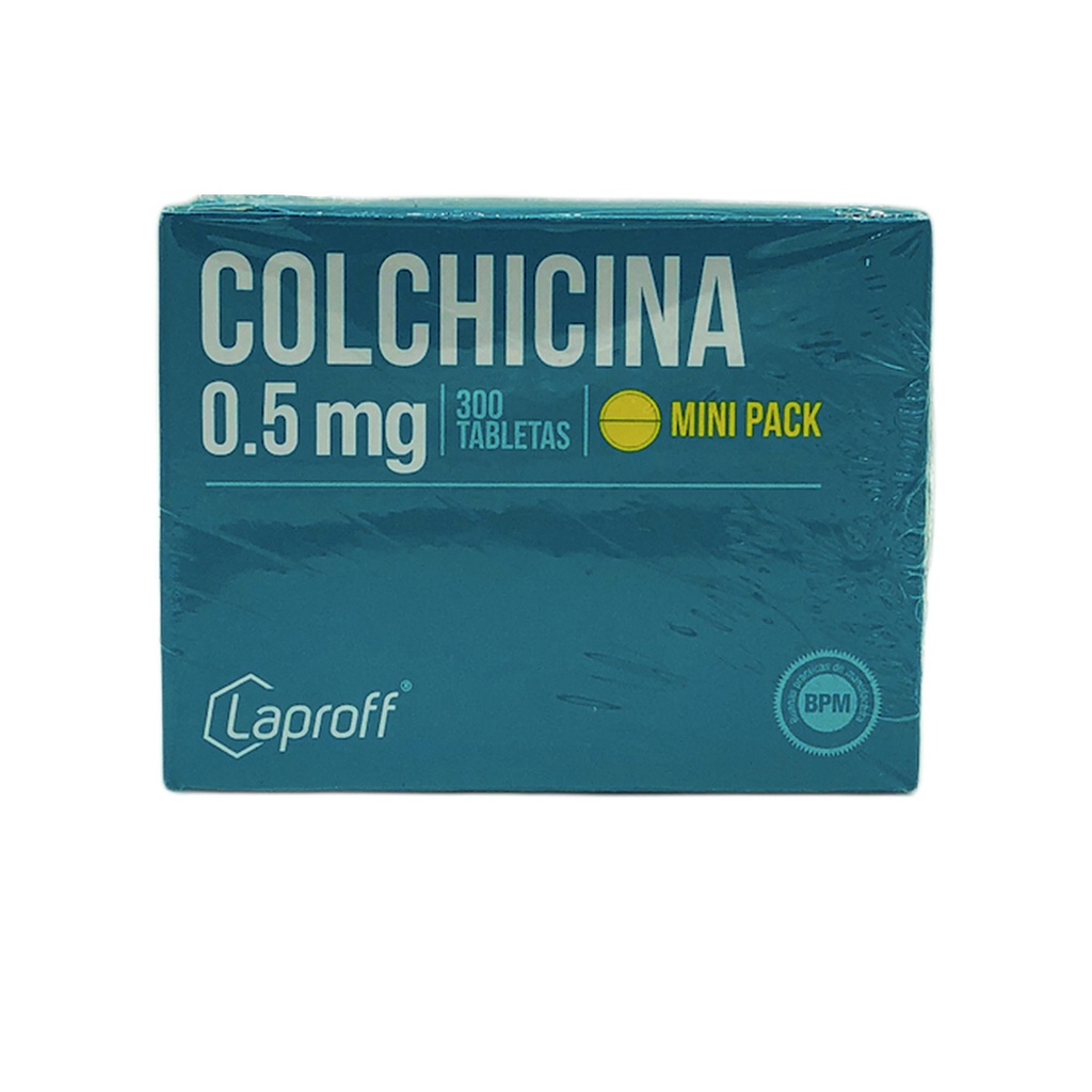 Colchicina 0.5mg Tabletas Caja x 300 (Laproff)