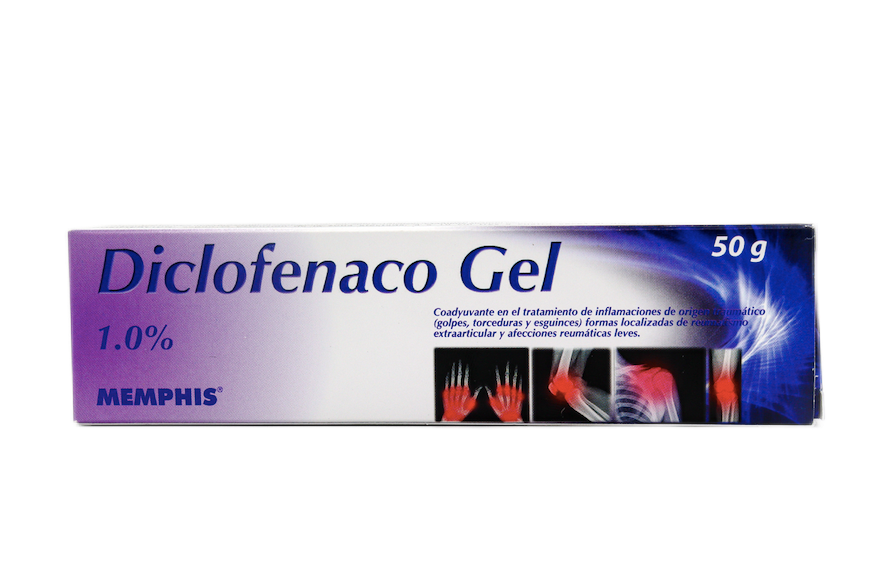 Diclofenaco 1.0% Gel Topico Tubo x 50 g (Memphis)