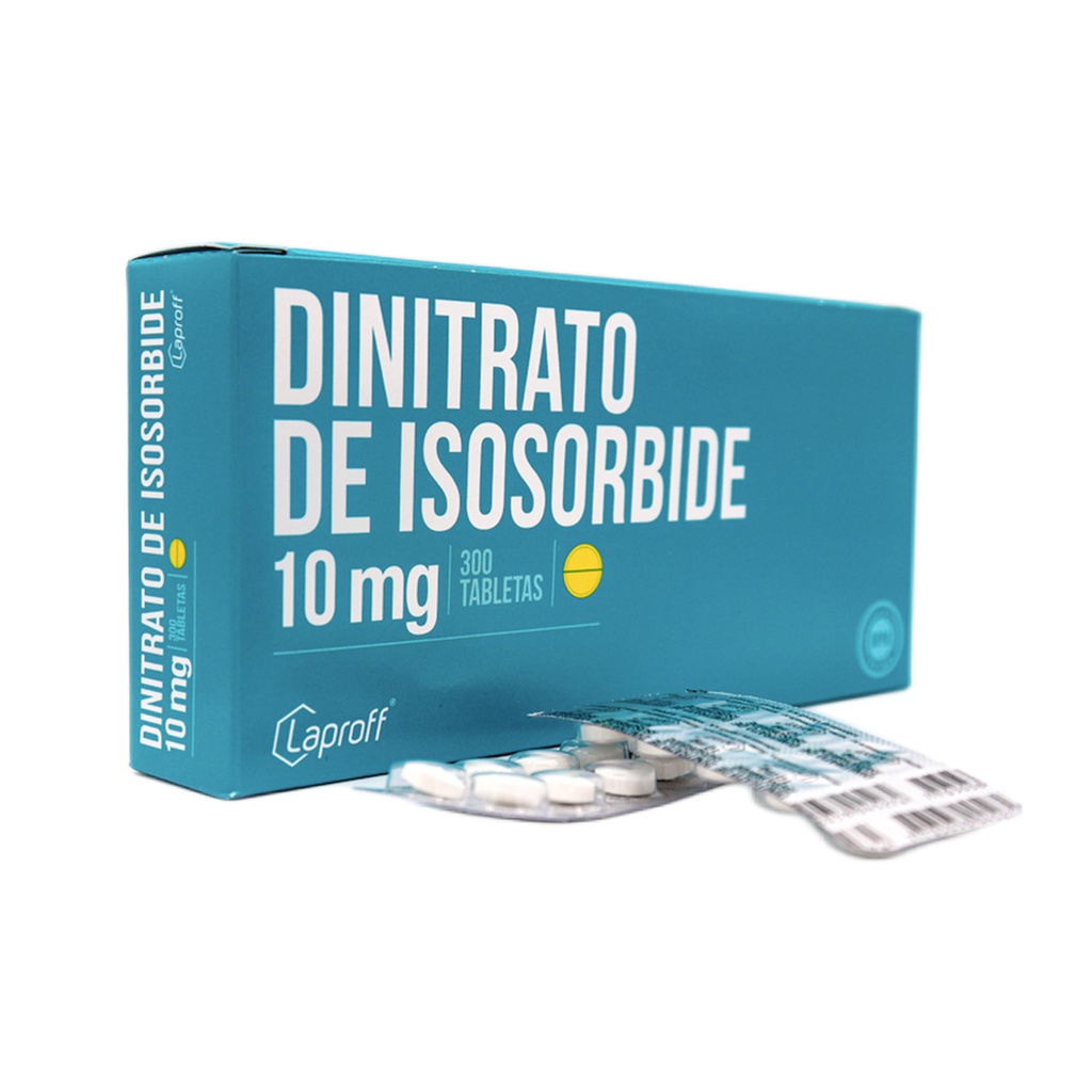 Dinitrato De Isosorbide 10 Mg Caja x 300 Tabletas (Laproff)