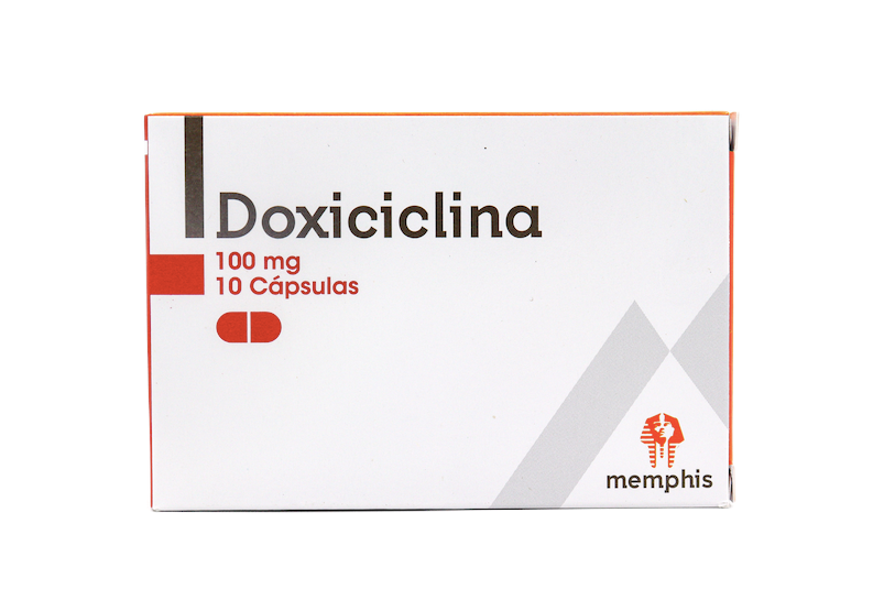 Doxiciclina 100mg Capsulas Caja x 10 (Memphis)