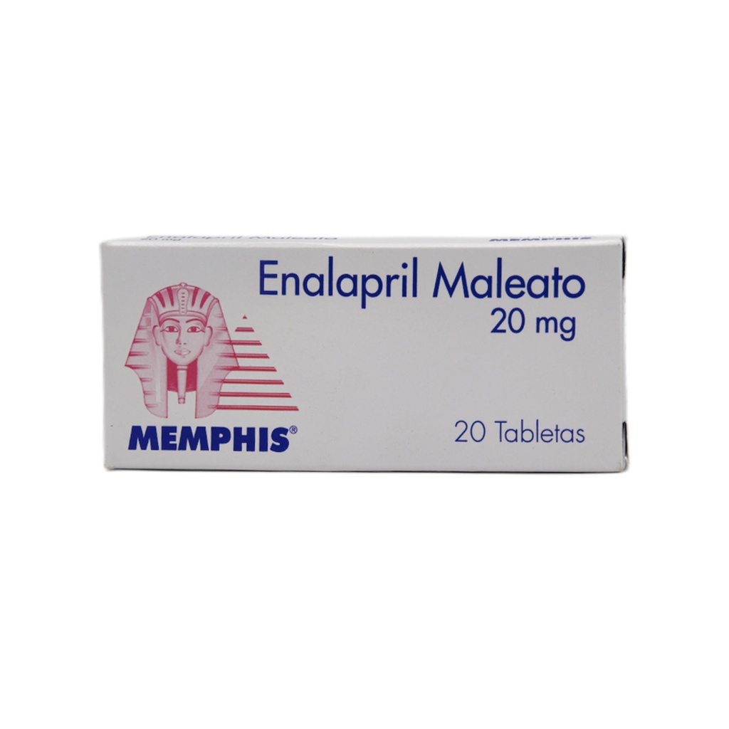 Enalapril 20mg Tabletas Caja x 20 (Memphis)