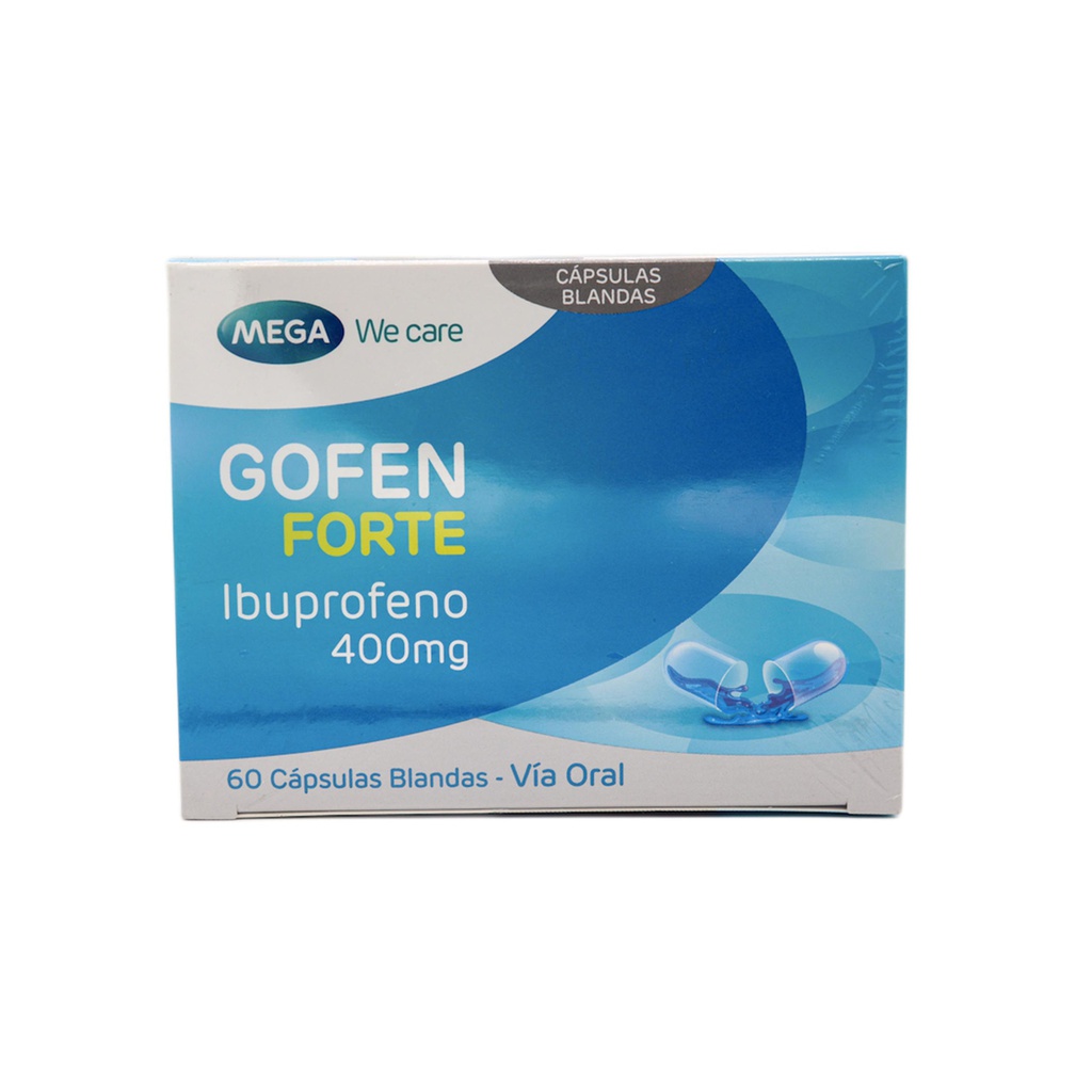 Gofen Forte Ibuprofeno 400mg Capsula Blanda Caja x 60 (Mega We Care)