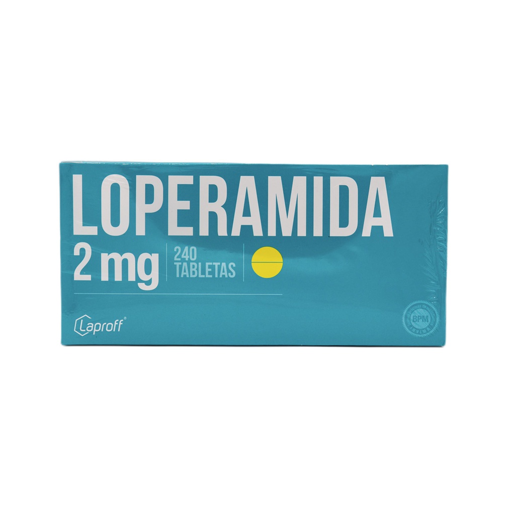 Loperamida 2mg Caja x 240 Tabletas (Laproff)