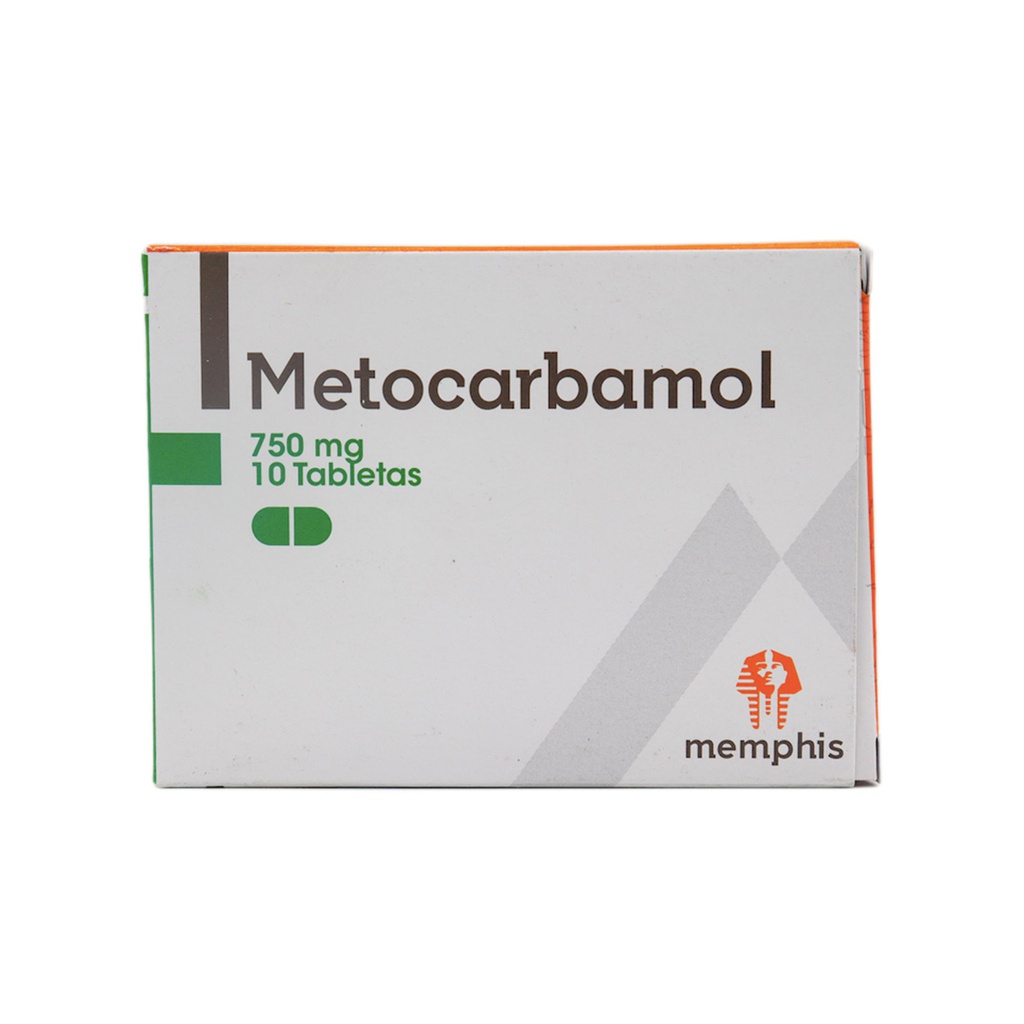 Metocarbamol 750mg Tableta Caja x 10 (Memphis)