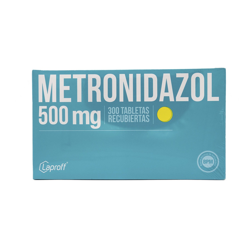 Metronidazol 500 Mg Caja x 300 Tabletas (Laproff)