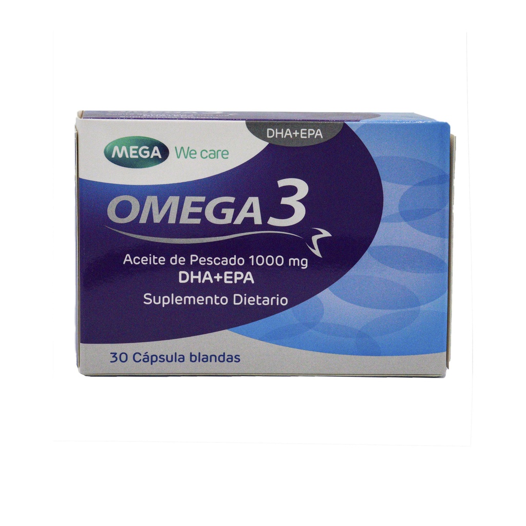 Omega 3 Capsulas Blandas Caja x 30 (Mega We Care)