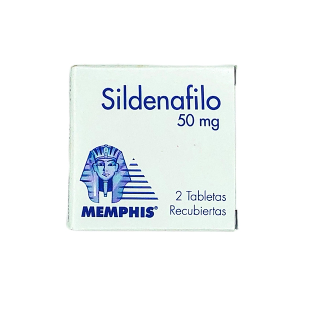 Sildenafilo 50mg Tabletas Caja x 2 (Memphis)