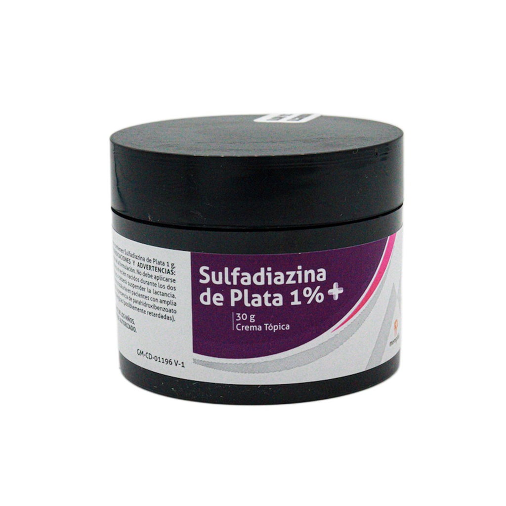 Sulfadiazina De Plata 1% Crema pote x 30 G (Memphis)