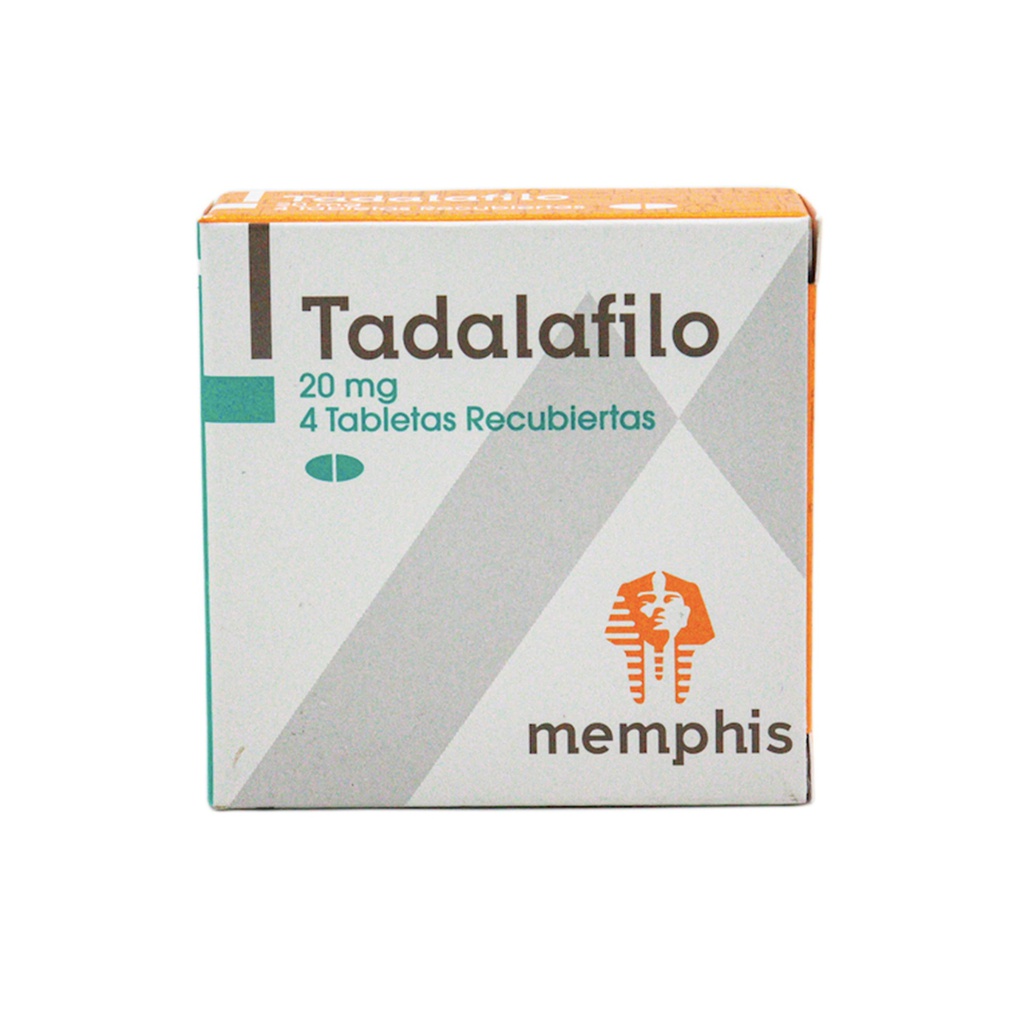 Tadalafilo 20 Mg Caja x 4 Tabletas (Memphis)