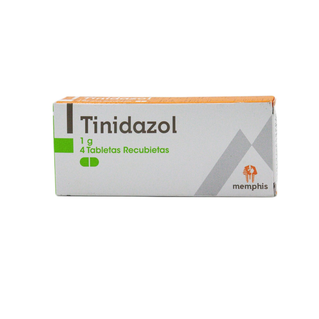 Tinidazol 1Gr Caja x 4 Tabletas (Memphis)