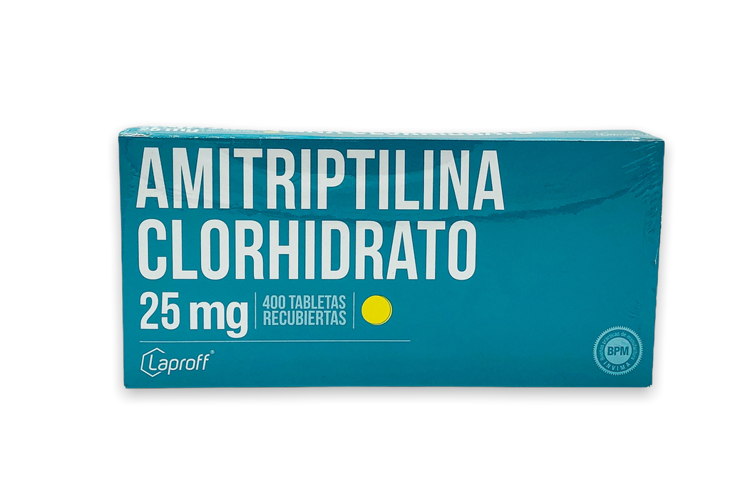 Amitriptilina 25mg Caja x 400 Tabletas (Laproff)