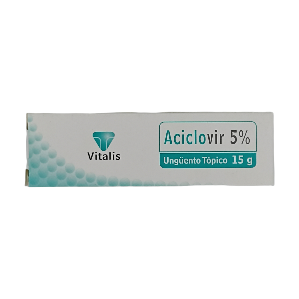 Aciclovir 5% Ungüento Topico Tubo x 15g (Vitalis)