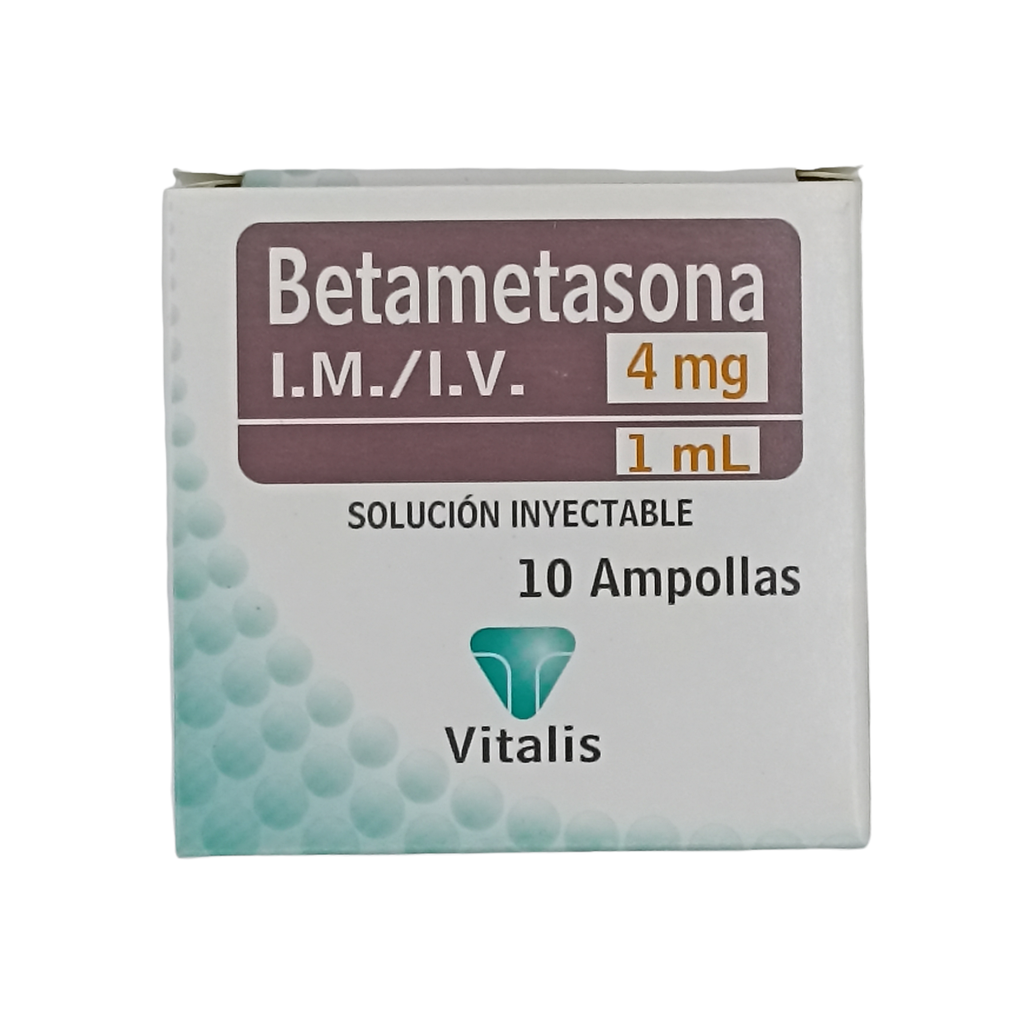 Betametasona 4mg Ampolla Caja x10 (vitalis)