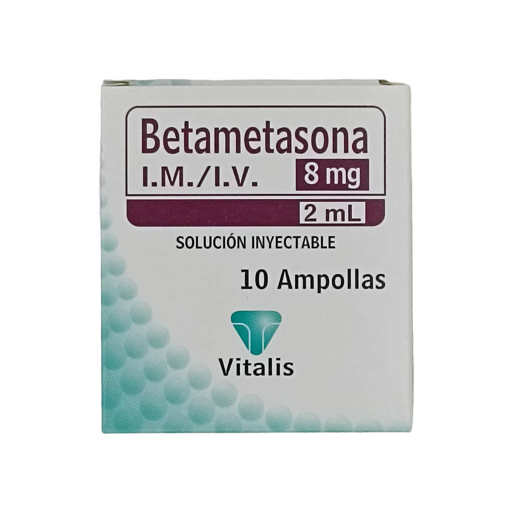 Betametasona 8mg Caja x 10 Ampollas (vitalis)