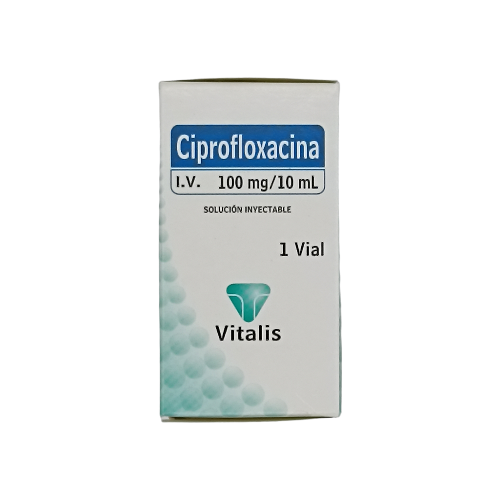 Ciprofloxacina 100mg Ampolla Caja x 1 (vitalis)