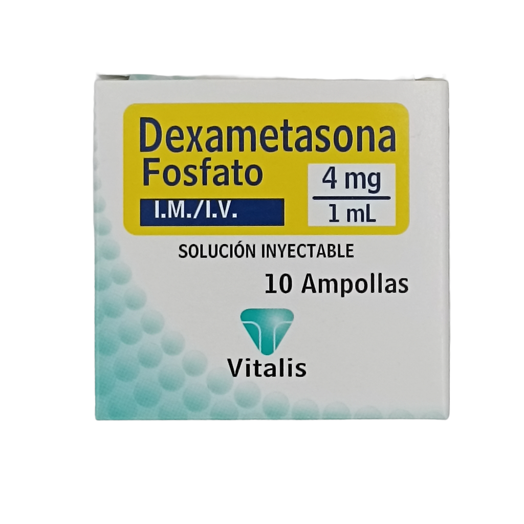 Dexametasona 4 Mg Caja x 10 Ampollas (vitalis)