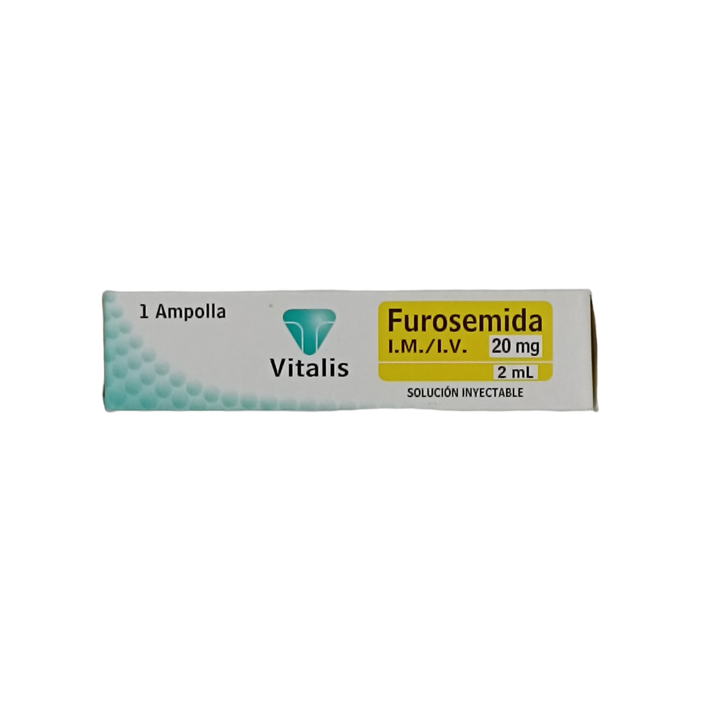 Furosemida 20mg Ampolla Caja x 1 (vitalis)