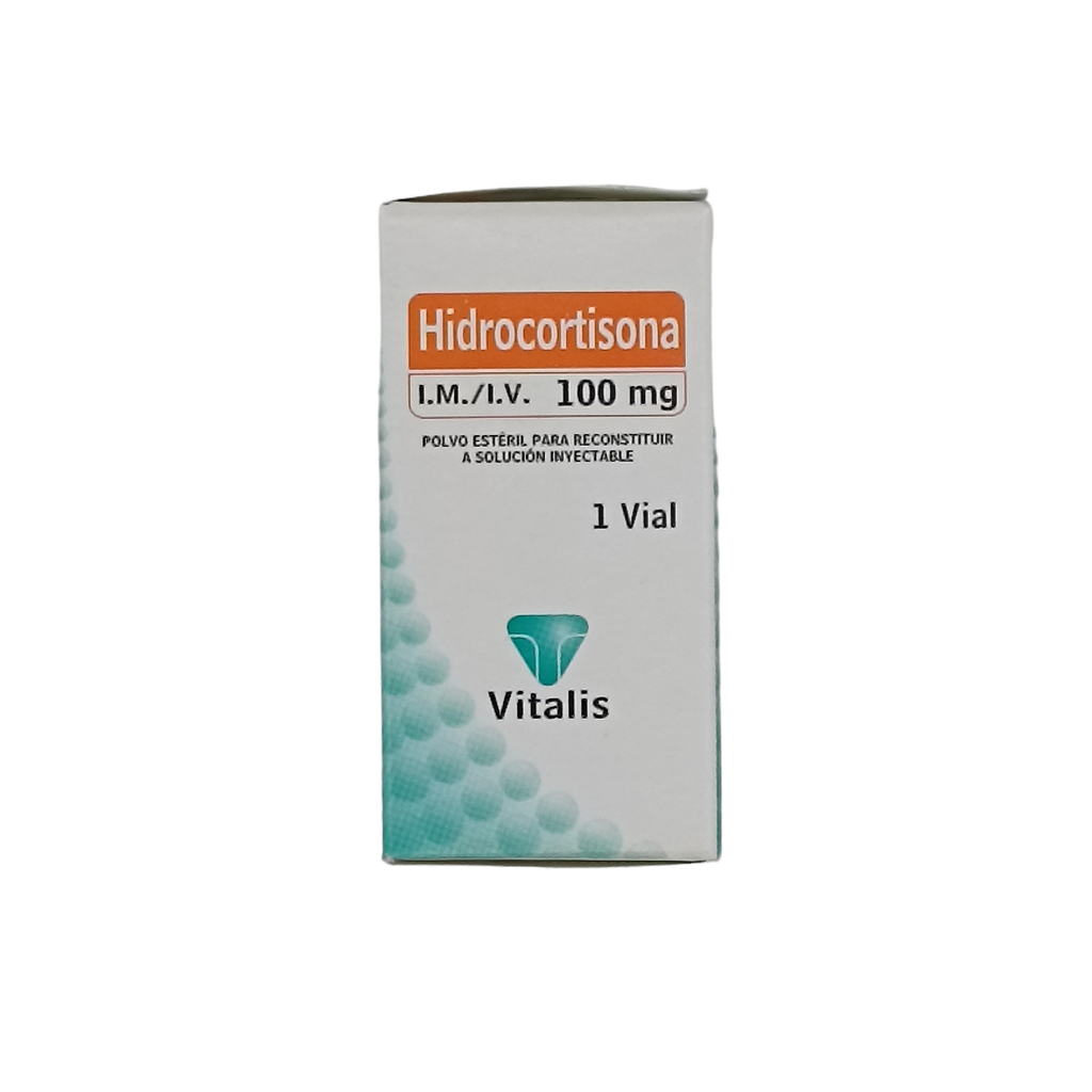 Hidrocortisona 100 Mg Caja x 1 Ampolla (vitalis)