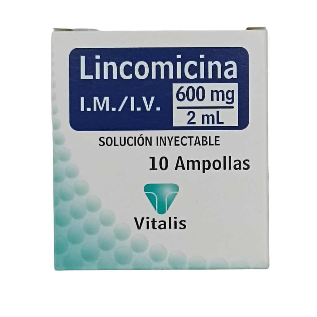 Lincomicina 600 Mg Caja x 10 Ampollas (vitalis)