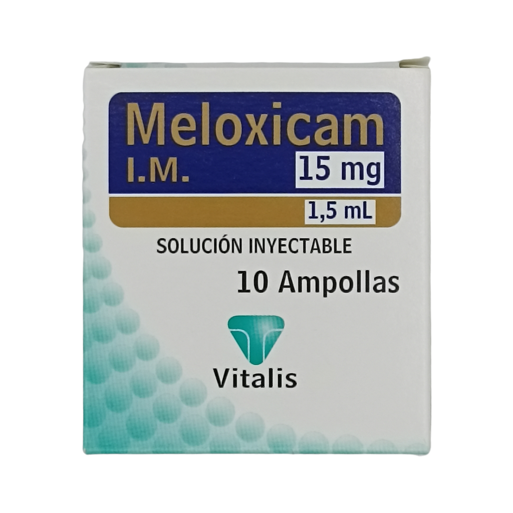 Meloxicam 15mg Ampolla Caja x 10 (vitalis)