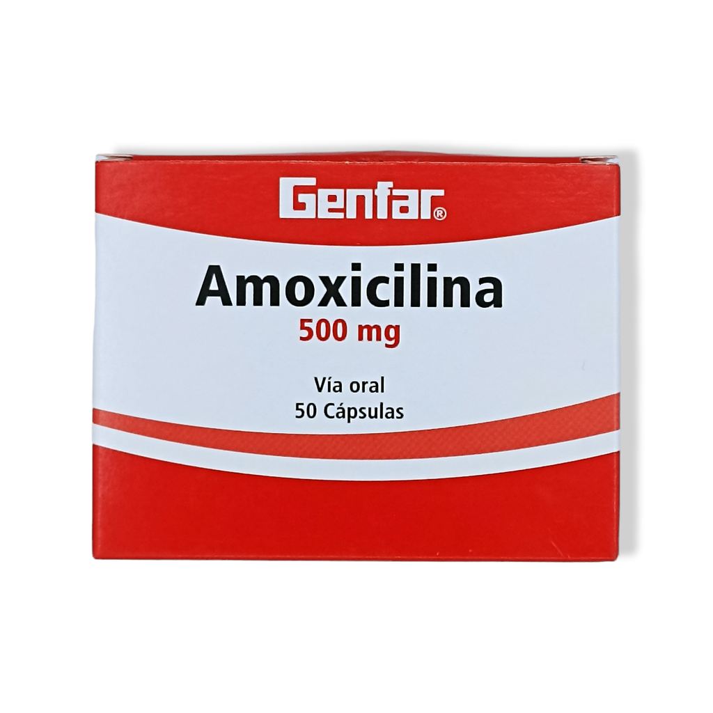 Amoxicilina 500 Mg Caja x 50 Capsulas (Genfar)