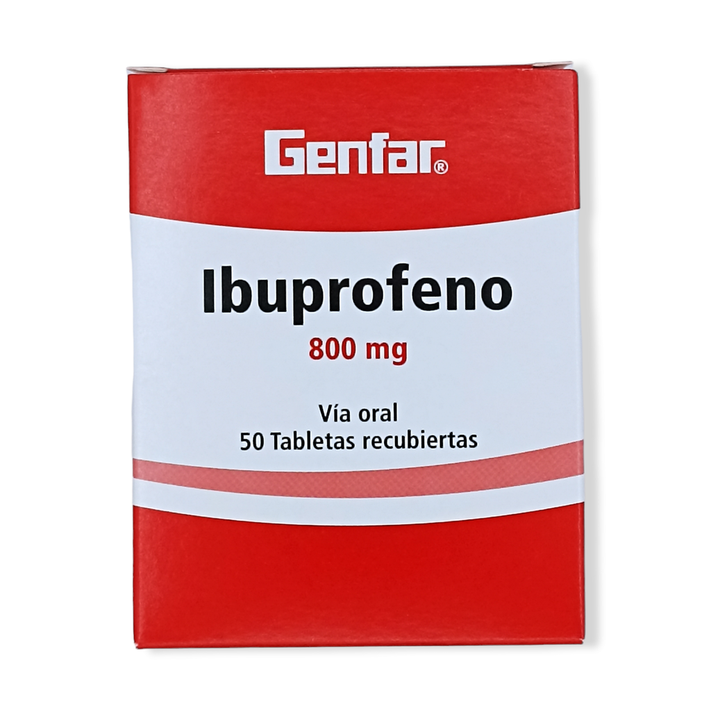 Ibuprofeno 800 Mg Caja x 50 Tabletas (Genfar)