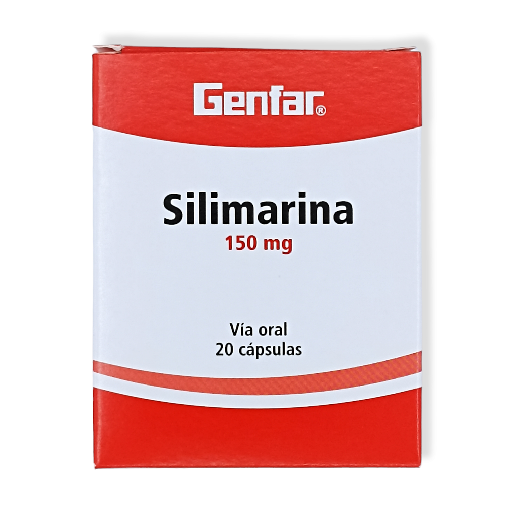 Silimarina 150 Mg Caja x 20 Capsulas (Genfar)