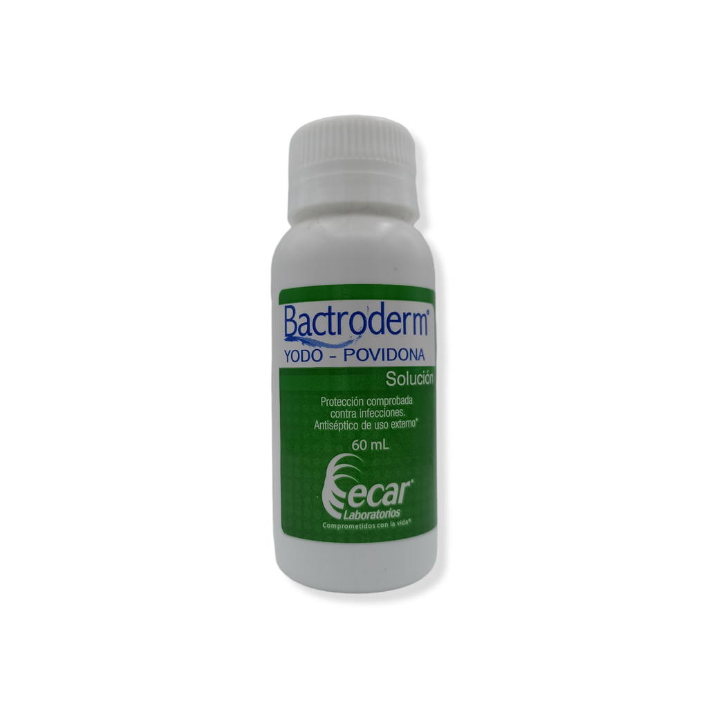 Bactroderm Solución Topica (Yodopovidona) Frasco x 60 ml (Ecar)