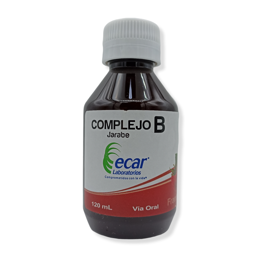 Complejo B Jarabe Sabor Frambuesa  Frasco x 120 ml (Ecar)