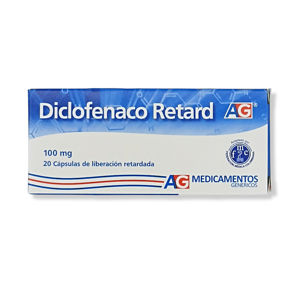 Diclofenaco Retard 100 Mg Caja x 20 Capsulas (American Generics)