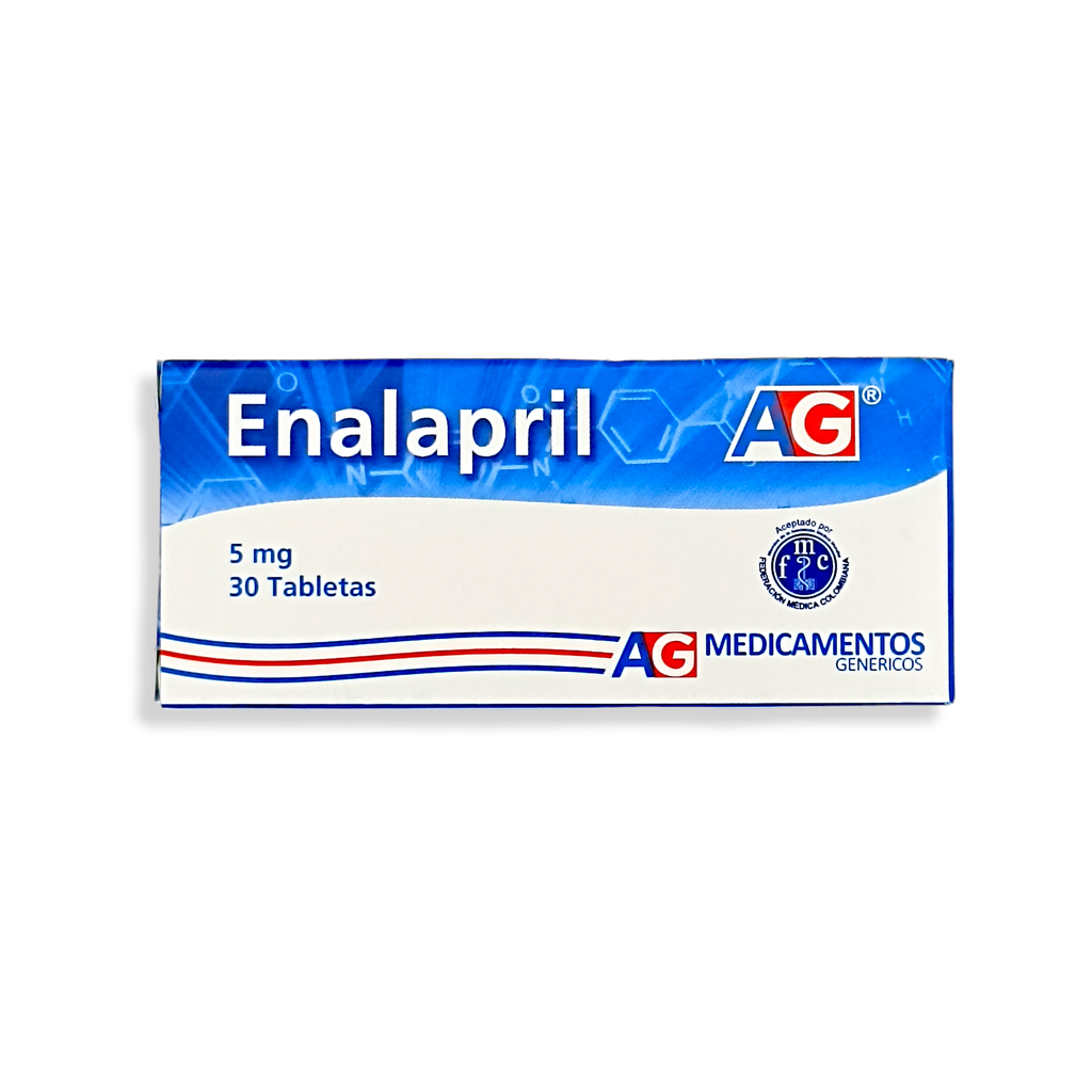 Enalapril 5 mg Caja x 30 Tabletas (American Generics)