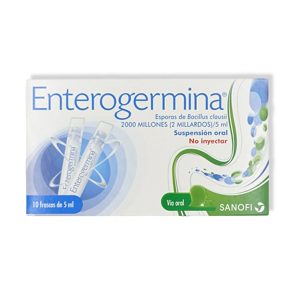 Enterogermina Susp Oral 2000millones/5ml Caja x 10 Ampollas Bebibles (Sanofi)