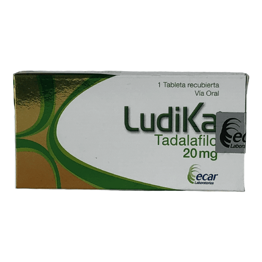 Ludika(tadalafilo)20mg Caja x 1 Tableta(Ecar)