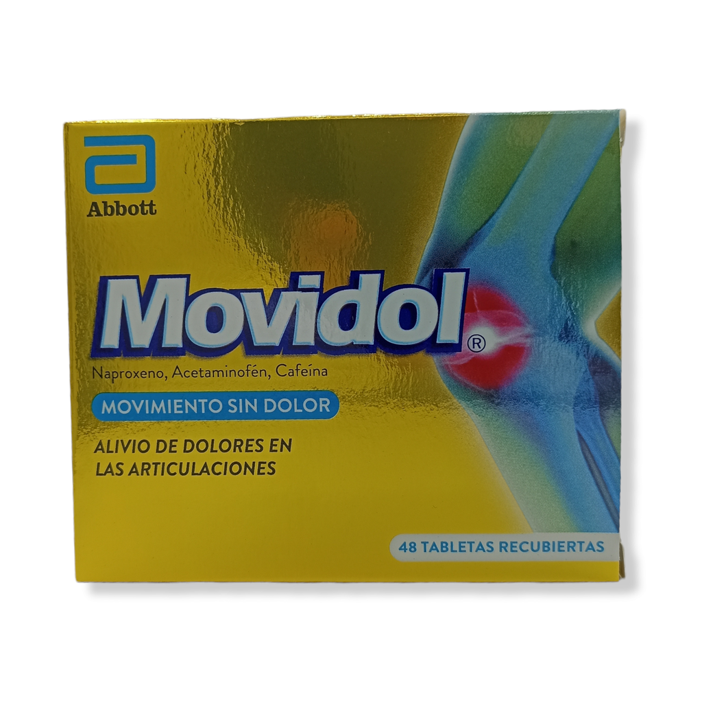 Movidol  (Naproxeno+Acetaminofen+Cafeina) Caja x 48 Tabletas (Lafrancol)