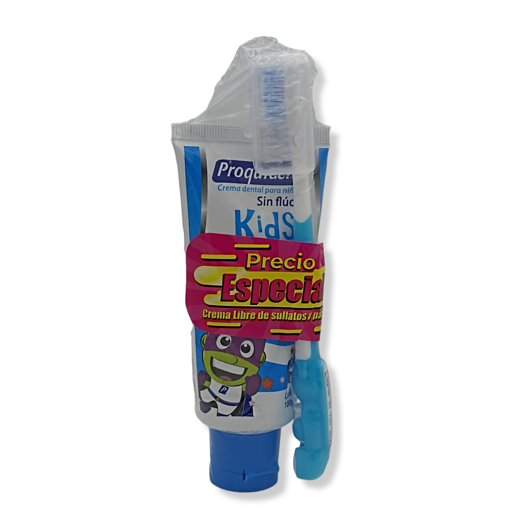 Crema Kids S/Fluor Fucsia S/Chicle Tubo x 75 Ml + Cepillo (Proquident)