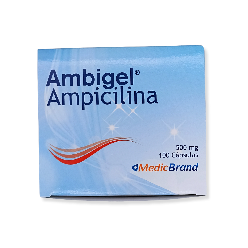 Ambigel (Ampicilina) 500 Mg Caja x 100 Capsulas (MedicBrand)