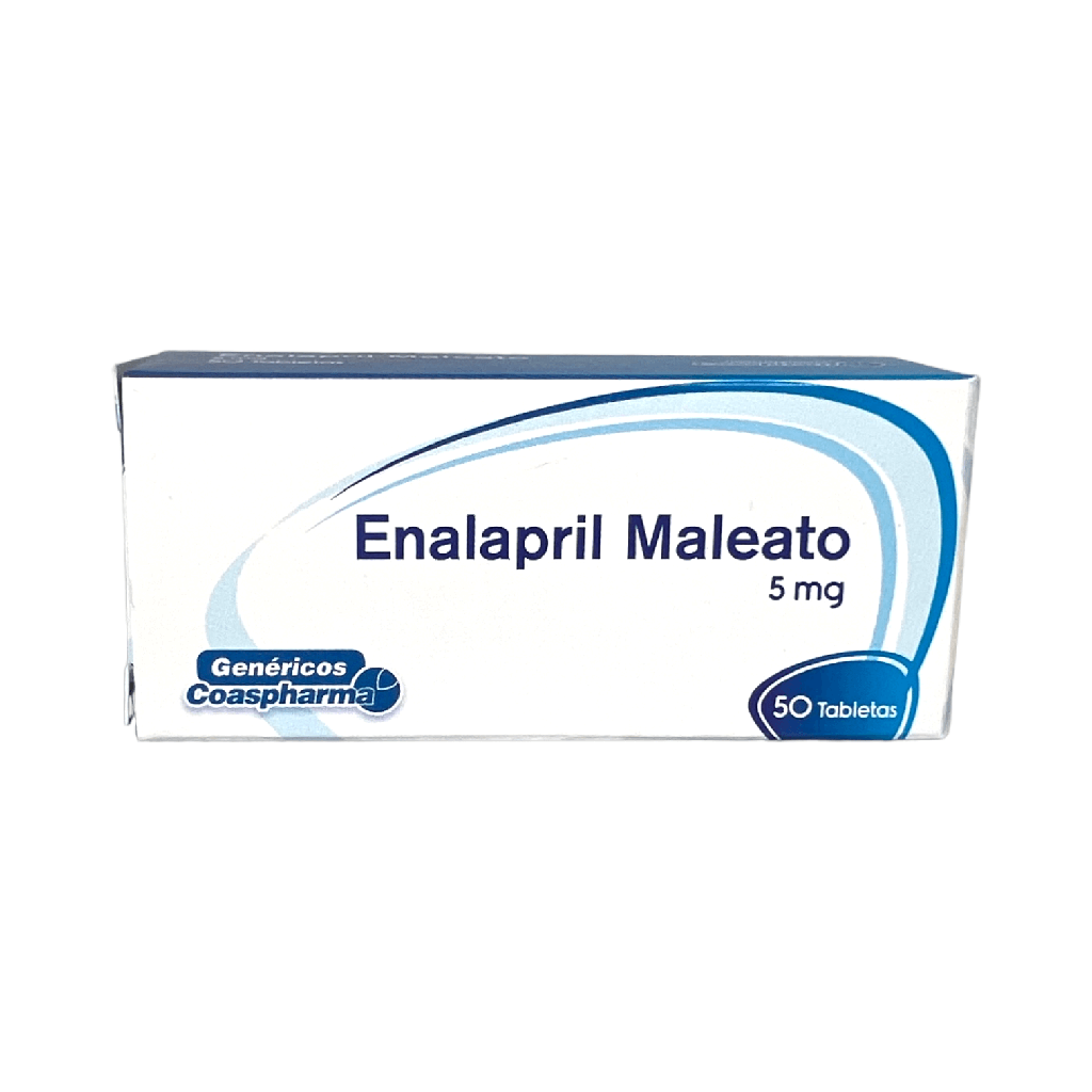 Enalapril 5 mg Caja x 50 Tabletas (Coaspharma)