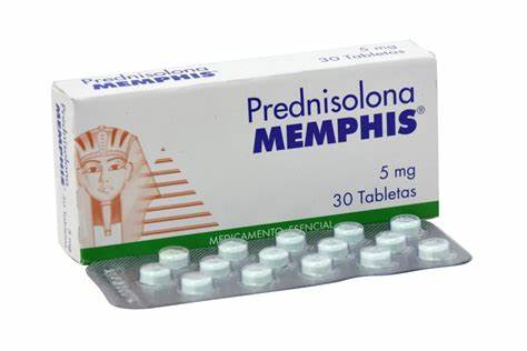 Prednisolona 5 mg Caja x 30 Tabletas (Memphis)