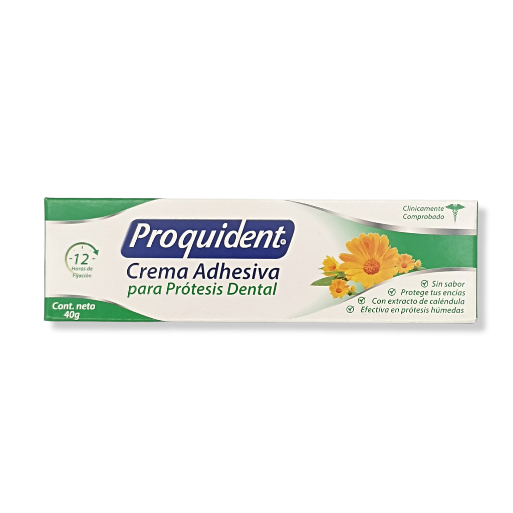 Crema adhesiva para protesis sin sabor x 40g (Proquident)