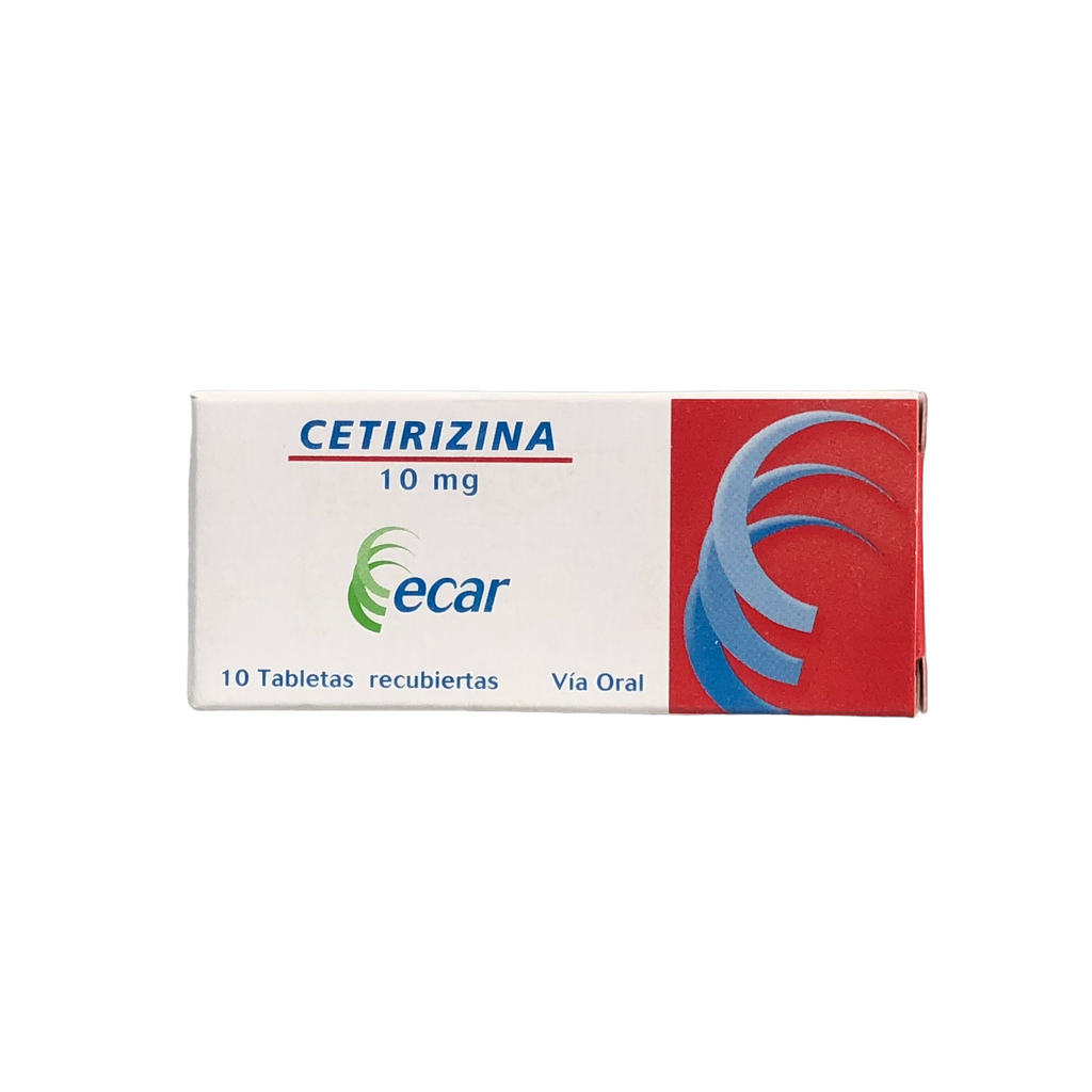 Cetirizina 10mg Tabletas Caja x 10 (Ecar)