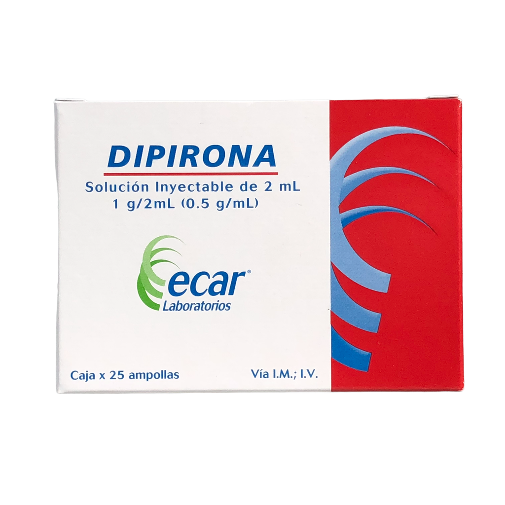 Dipirona 1g 2ml Ampolla caja x 25 (Ecar)