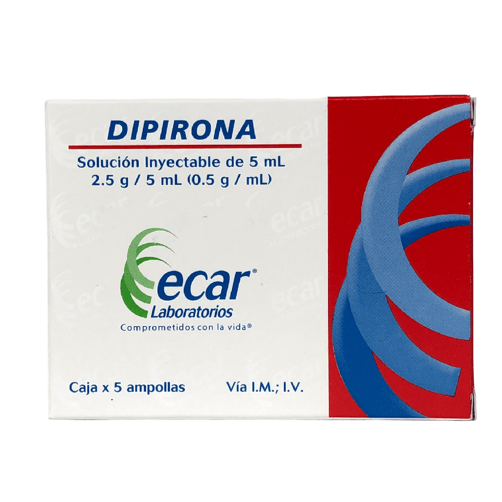 Dipirona 2.5g 5Ml Caja x 5 Ampollas (Ecar)