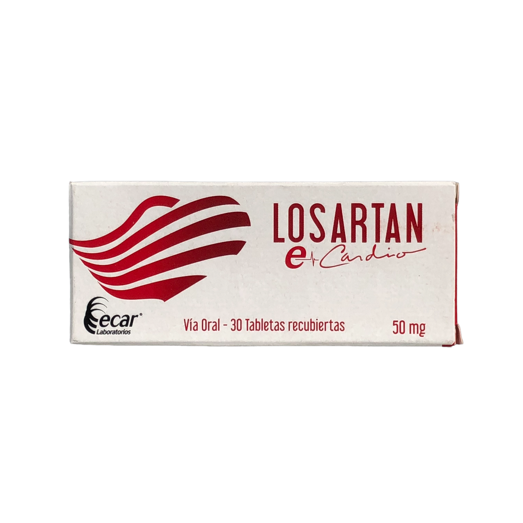 Losartan 50mg Caja x 30 Tabletas (Ecar)