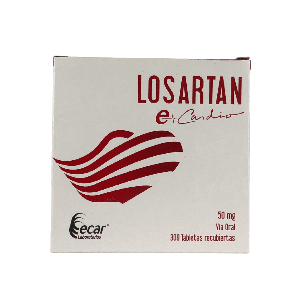 Losartan 50 Mg Caja x 300 Tabletas (Ecar)