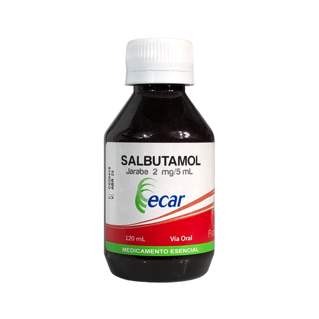 Salbutamol Jarabe frasco x 120ml (Ecar)