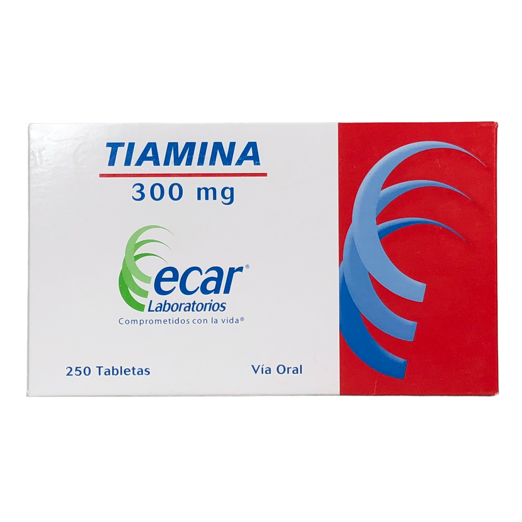 Tiamina 300 Mg Caja x 250 Tabletas (Ecar)