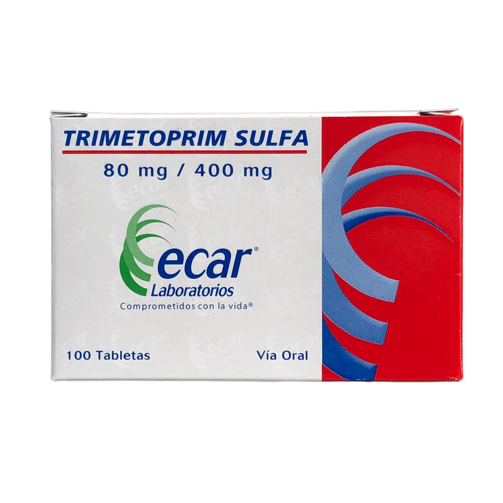 Trimetoprim Sulfa 80/400mg Caja x 100 Tabletas(Ecar)