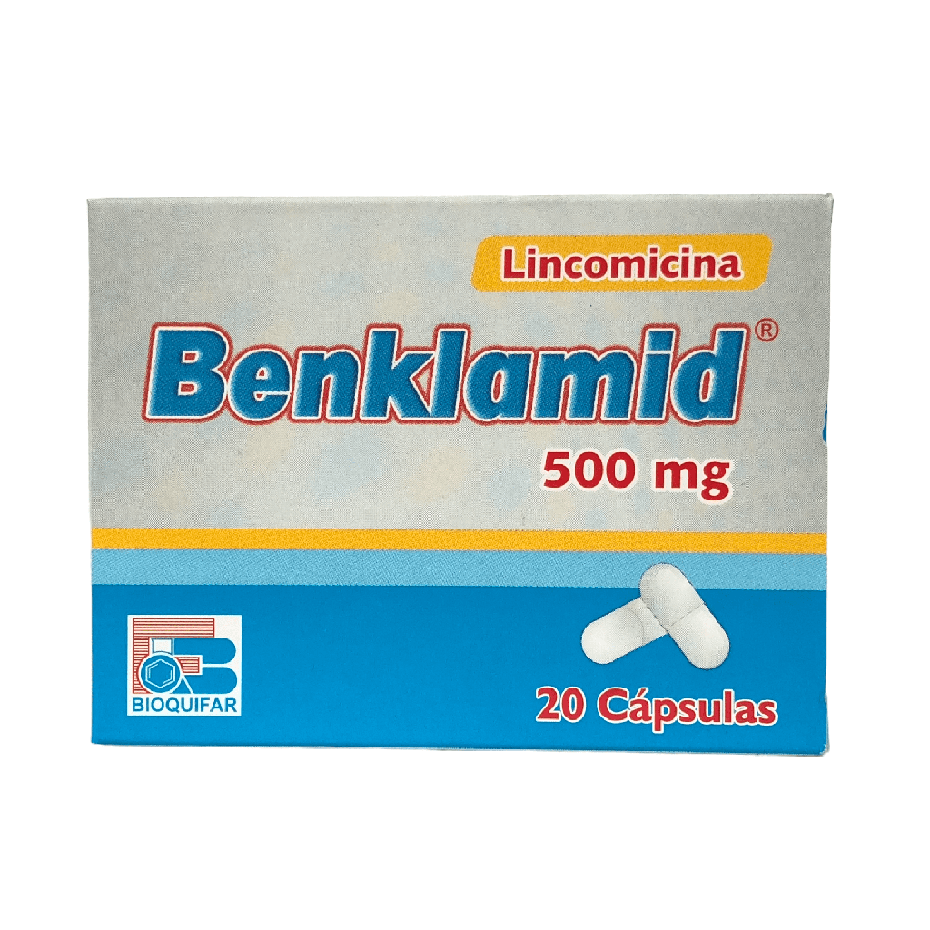 Benklamid (Lincomicina) 500 Mg Caja x 20 Capsulas (Bioquifar)